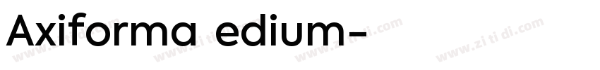 Axiforma Medium字体转换
